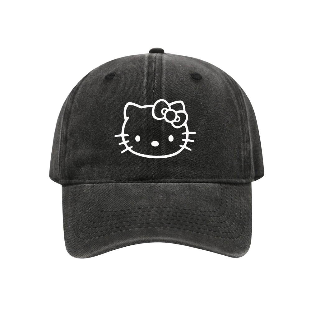 Mũ Kitty Dễ Thương Nữ hallo Hello Kitty Có Thể Giặt Được Mũ Khuôn Mặt Nhỏ Hello Mũ Che Nắng Mũ Bóng 