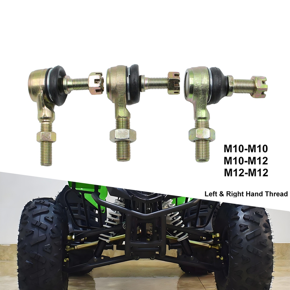 M10 / M12 LH & RH Sợi Lái Thanh Kết Thúc Bóng Khớp Bộ Cho 50 70 90 110 125 150 200 250 300cc ATV Điệ