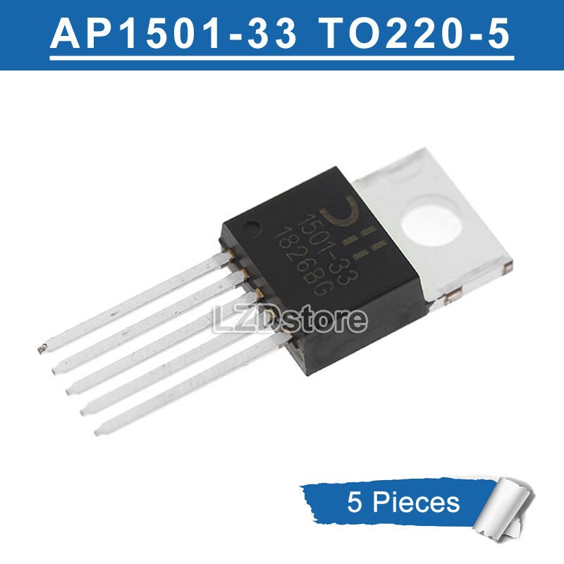 5 Chiếc AP1501-33 AP1501-50 AP1501-12 TO-220-5 3.3V / 5V / 12V PWM Buck DC Chuyển Đổi IC Chip Mới Ba