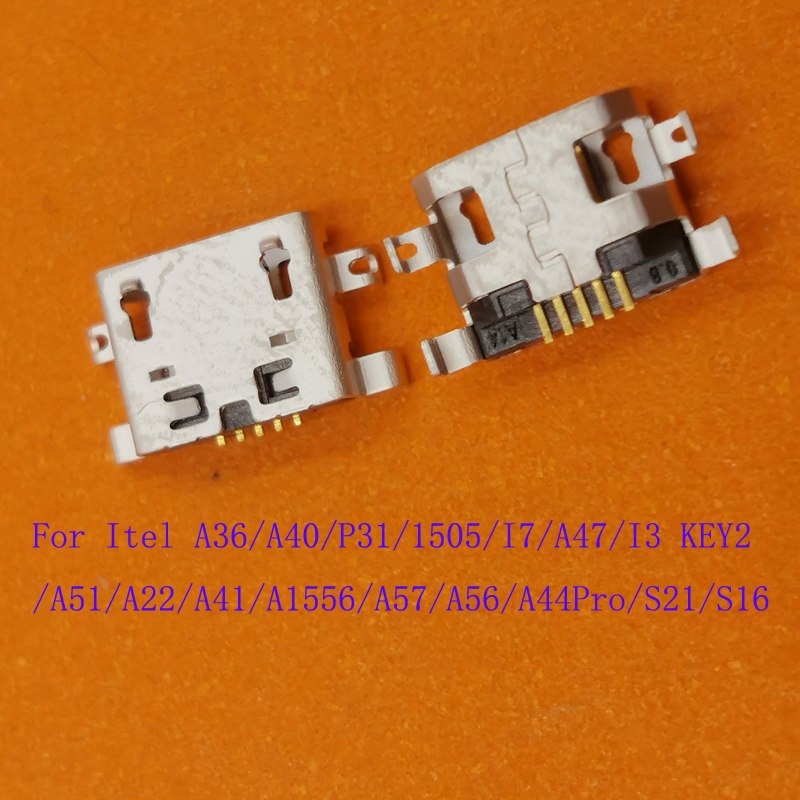 10-100 Cái Đầu Nối Usb Cắm Cho Itel A36 A40 P31 A47 A51 A22 A41 A57 A56 A44 Pro S21 S16 Đế Sạc Sạc A