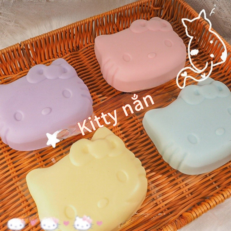 Đồ chơi giải nén Pinch Wet Soft Rebound chậm kitty Owl Cake squishy