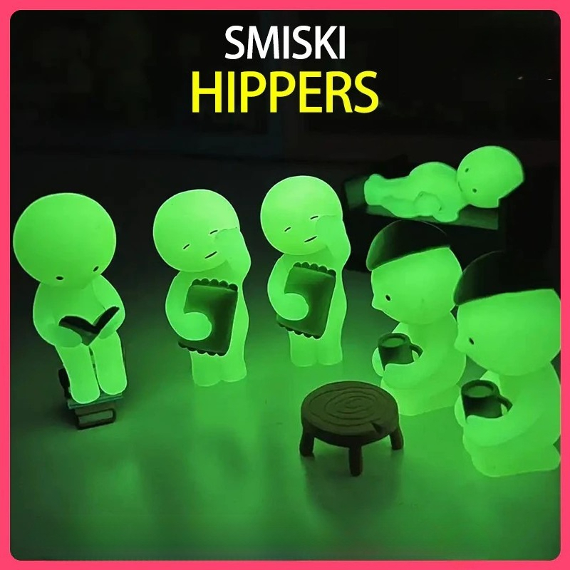 Hipper SMISKI phát quang, sonny angle dán điện thoại, máy tính trang trí siêu cute