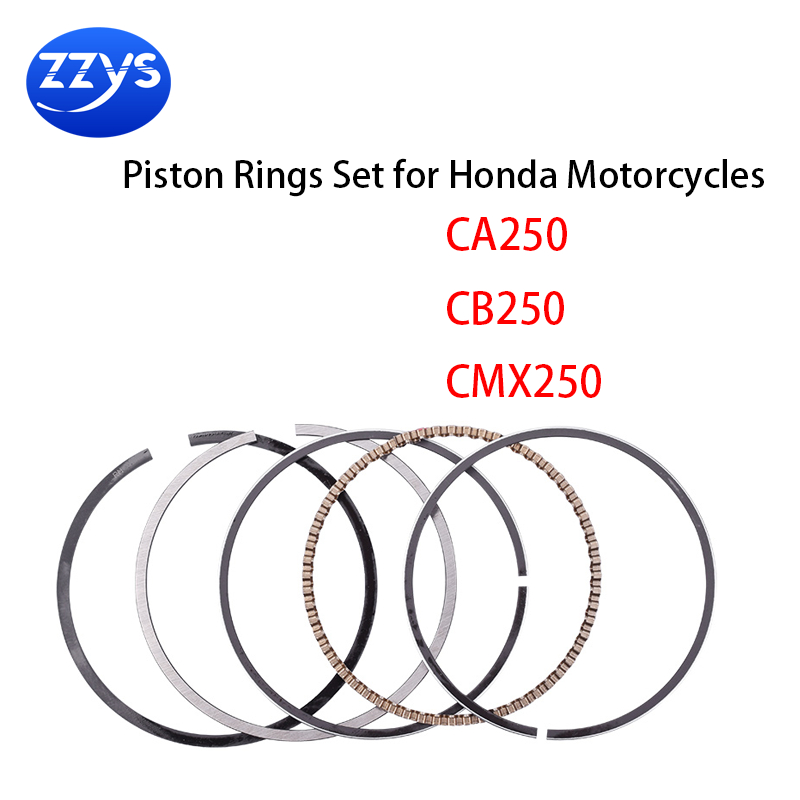 2 BỘ 53mm 53.25mm 53.5mm 53.75mm 54mm Bộ Nhẫn Piston Cho Xe Honda CA250 CB250 CMX250
