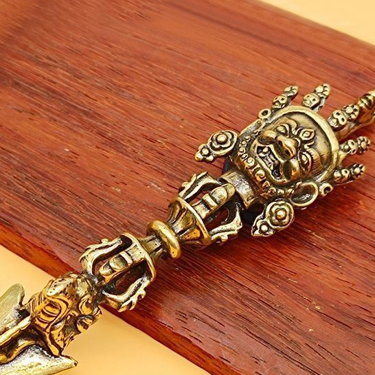 Five-Strand Pestle Nine-Strand Pestle Tây Tạng Dharma Tool Filth Vajra Tay Cầm Mảnh Nepal Kích Thước
