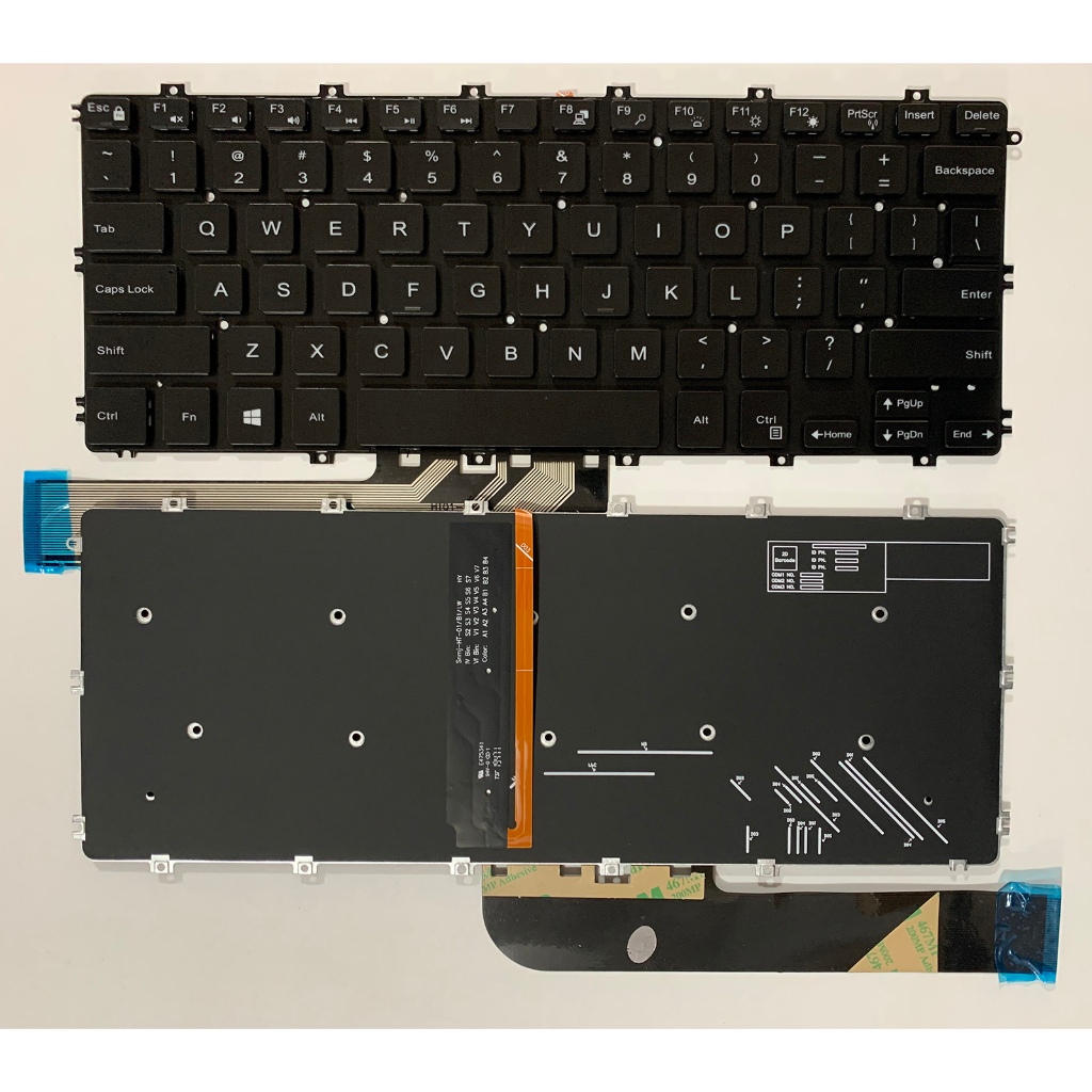 Bố Trí Hoa Kỳ Bàn Phím Laptop Cho Dell Chromebook 11 5190 3100 3400 0D2DT 00D2DT Không Điểm Có Đèn N