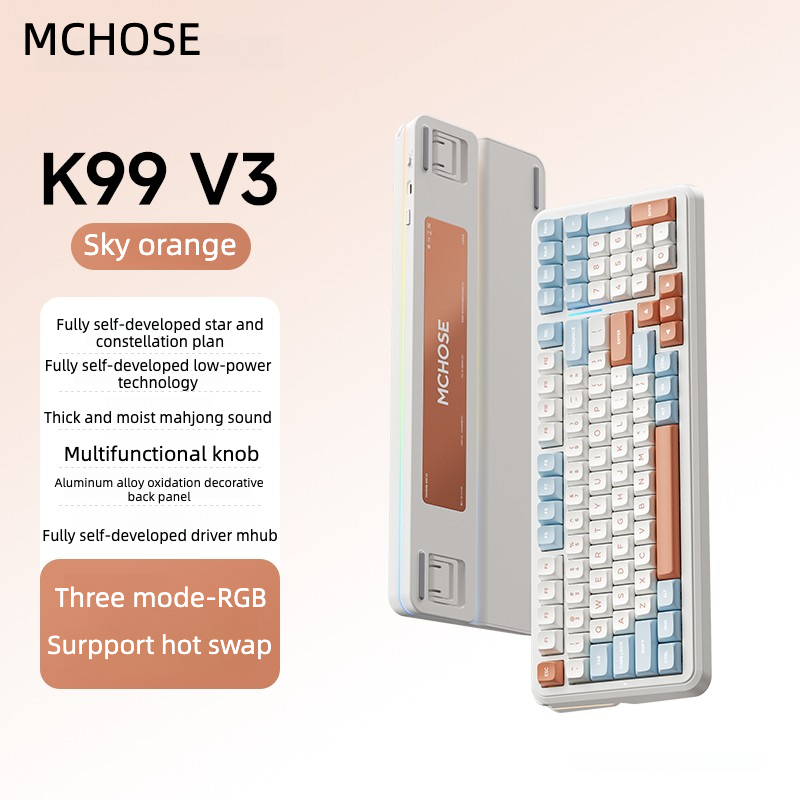 Hàng có sẵn2026 MỚI MKOSE K99 v3 K99 v2 bàn phím cơ tùy chỉnh bluetooth không dây bàn phím chơi game