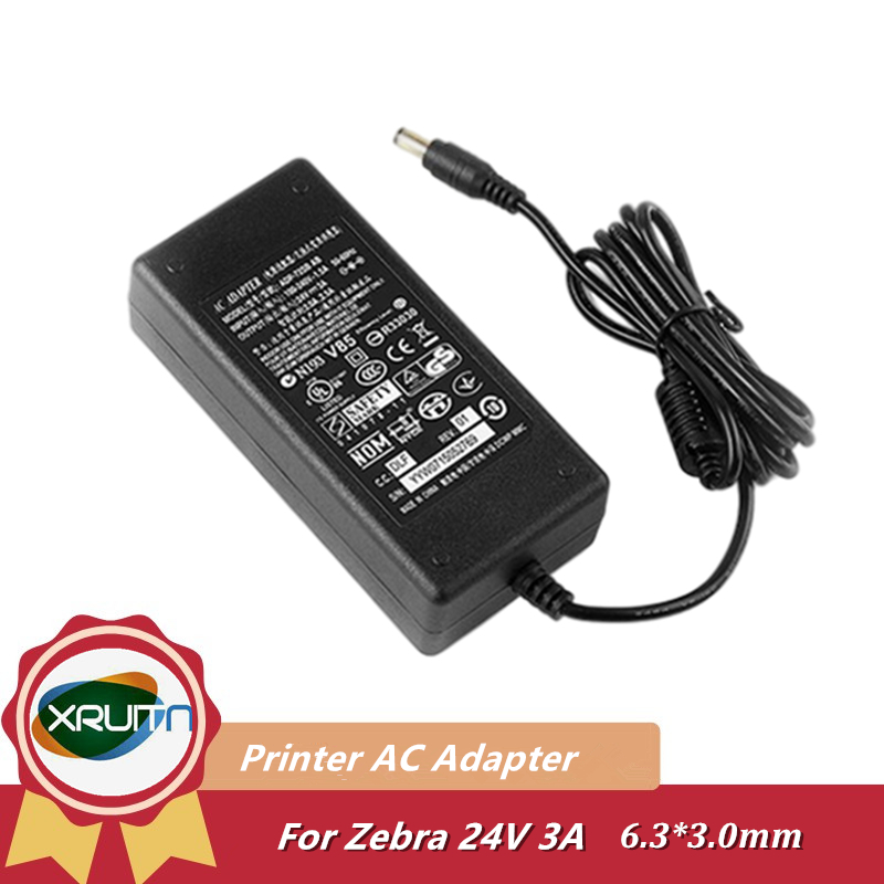 Zebra GT800 GT820 GX430T GK420d TLP2844 Nguồn Máy In Nguồn Điện AC Adapter Sạc 24V 3A Tương Thích Vớ