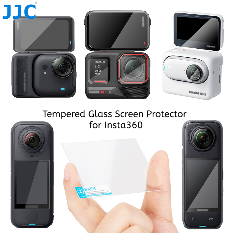 Bộ sưu tập kính cường lực bảo vệ màn hình máy ảnh JJC Insta360 cho Insta360 X4 Air X5 X4 Ace Pro 2 A