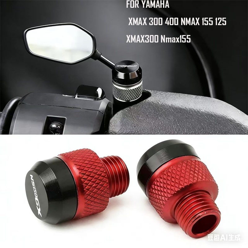 Yamaha XMAX 300 400 Nmax 155 125 Xmax300 Nmax155 M10 * 1.25 CNC Gương Chiếu Hậu Lỗ Vít