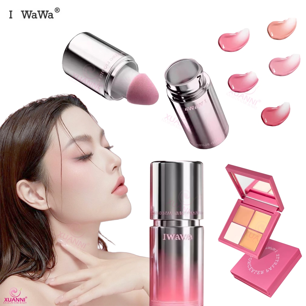 Ban đầu Iwawa Blush Liquid Good Complexion Contouring Natural Creamy Skin Iwawa Bột che khuyết điểm 