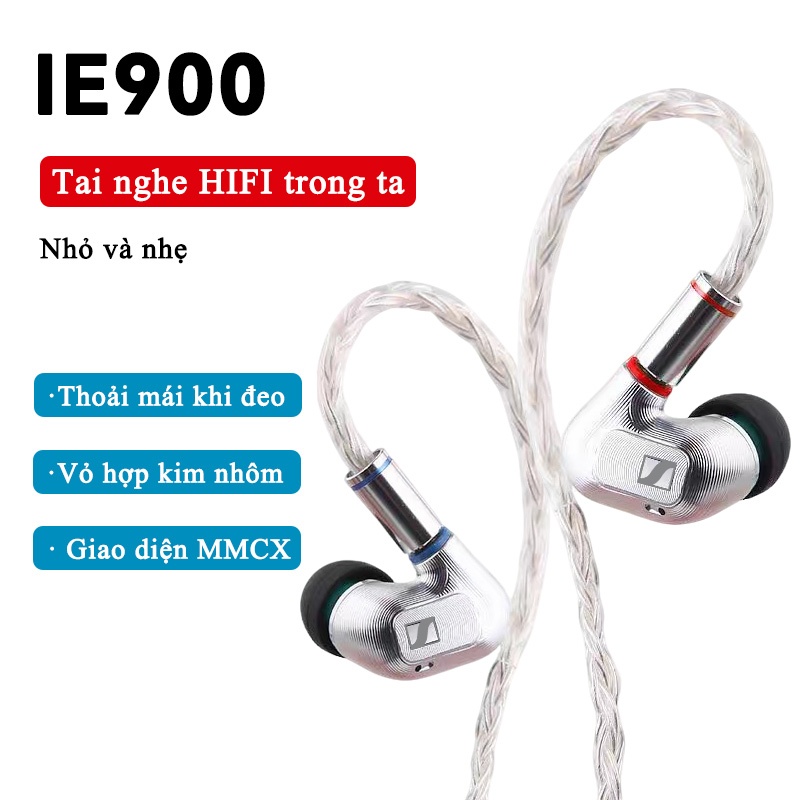 [Miễn phí vận chuyển] Tai nghe có dây bản sao IE900 | Chất lượng âm thanh HIFI có độ trung thực cao | Thiết kế đường dây có thể hoán đổi MMCX | Calibre Seiko CNC | Thích hợp cho giao diện 3.5 / 4.4 / typeC