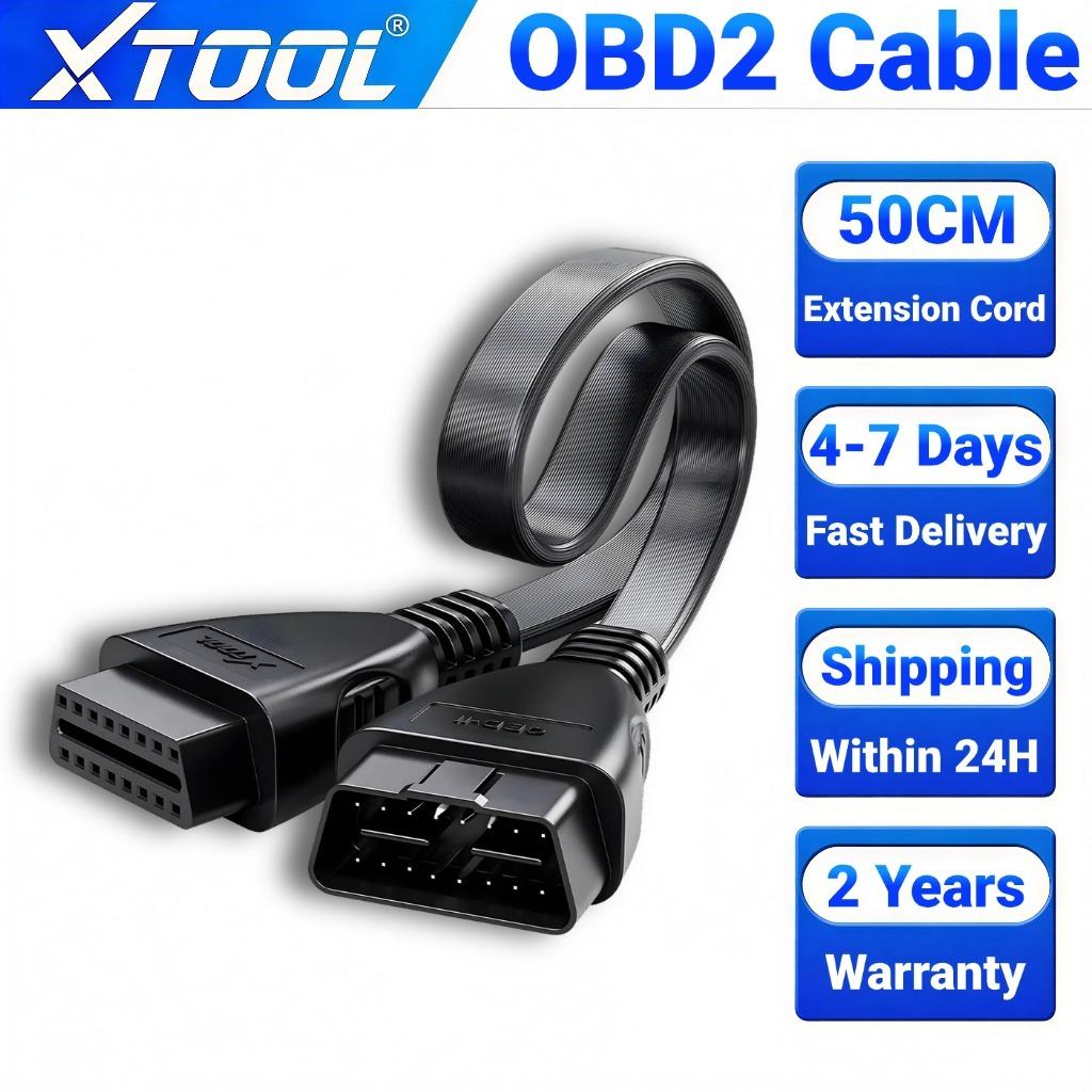 Cáp Nối Dài XTOOL OBDII 1.64ft (50cm) 16 Pin Cáp Nam Đến Nữ Dây Nối Dài Đa Năng