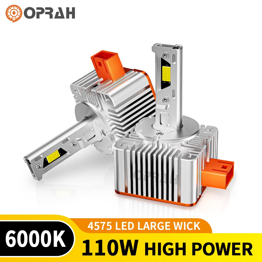 OPRAH 2 Chiếc 110W Đèn Pha LED Siêu Sáng D1S D2S D3S D4S D5S D8S Bóng Đèn Pha Ô Tô HID Xenon Thay Th
