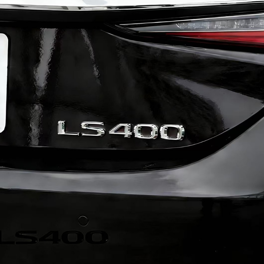 1 x Kim Loại LS400 Logo Ô Tô Tự Động Xe Máy Miếng Dán Huy Hiệu Decal LS400 Biểu Tượng Miếng Dán