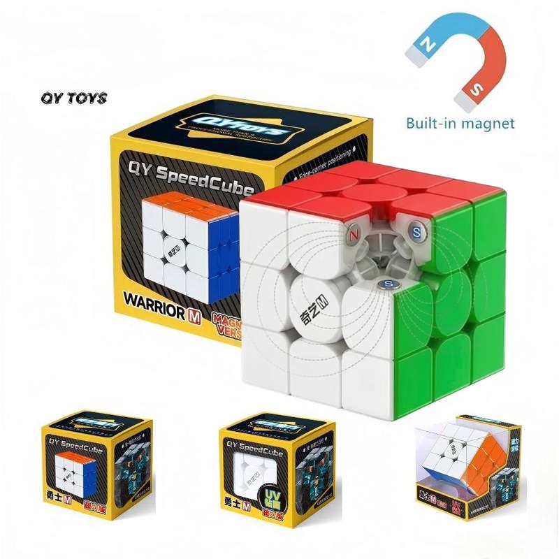 QiYi Warrior M 3x3 Khối Lập Phương Tốc Độ Siêu Mịn M Cube Chuyên Nghiệp UV 3x3x333333 Đồ Chơi Xếp Hì