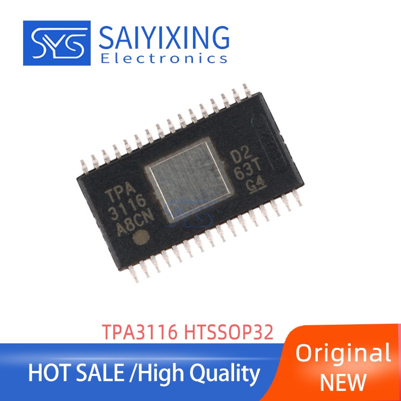 4 Chính Hãng Mới TPA3116D2DADR IC TPA3116 HTSSOP32 Bộ Khuếch Đại Công Suất Stereo