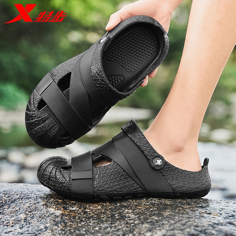 [Còn hàng] Giày hang động nam mùa hè Xtep chống trượt Dép đi biển hai mục đích