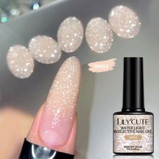 Vàng Hồng Phản Quang Lấp Lánh Gel Sơn Móng Tay Sáng Lấp Lánh Màu Bạc Bán Cố Định Ngâm Tắt Móng Tay Nghệ Thuật UV Varnish Đồ Dùng Móng Tay
