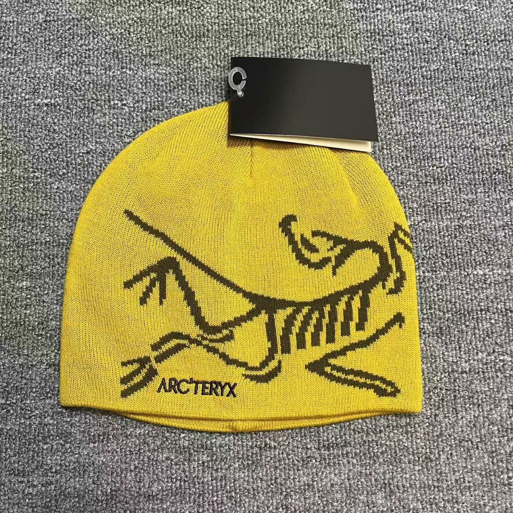 Mũ dệt kim Jacquard hình chim châu Âu ARCTERYX chính hãng - Mũ len cỡ lớn, ấm áp