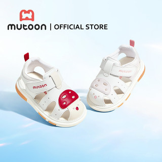 【Mutoon】Sandal tập đi em bé nhỏ tuổi mùa hè mới – Giày mũi bọc kín hình nấm đế mềm, thoáng khí cho bé trai bé gái