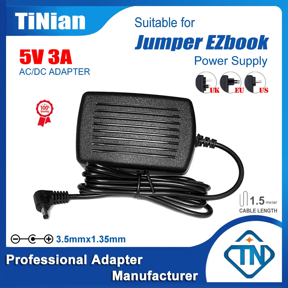Bộ sạc nguồn AC / DC 5V 3A cho Jumper Ezbook 2 | Laptop A5 (chỉ dành cho phiên bản EZbook 2 5V 3A)