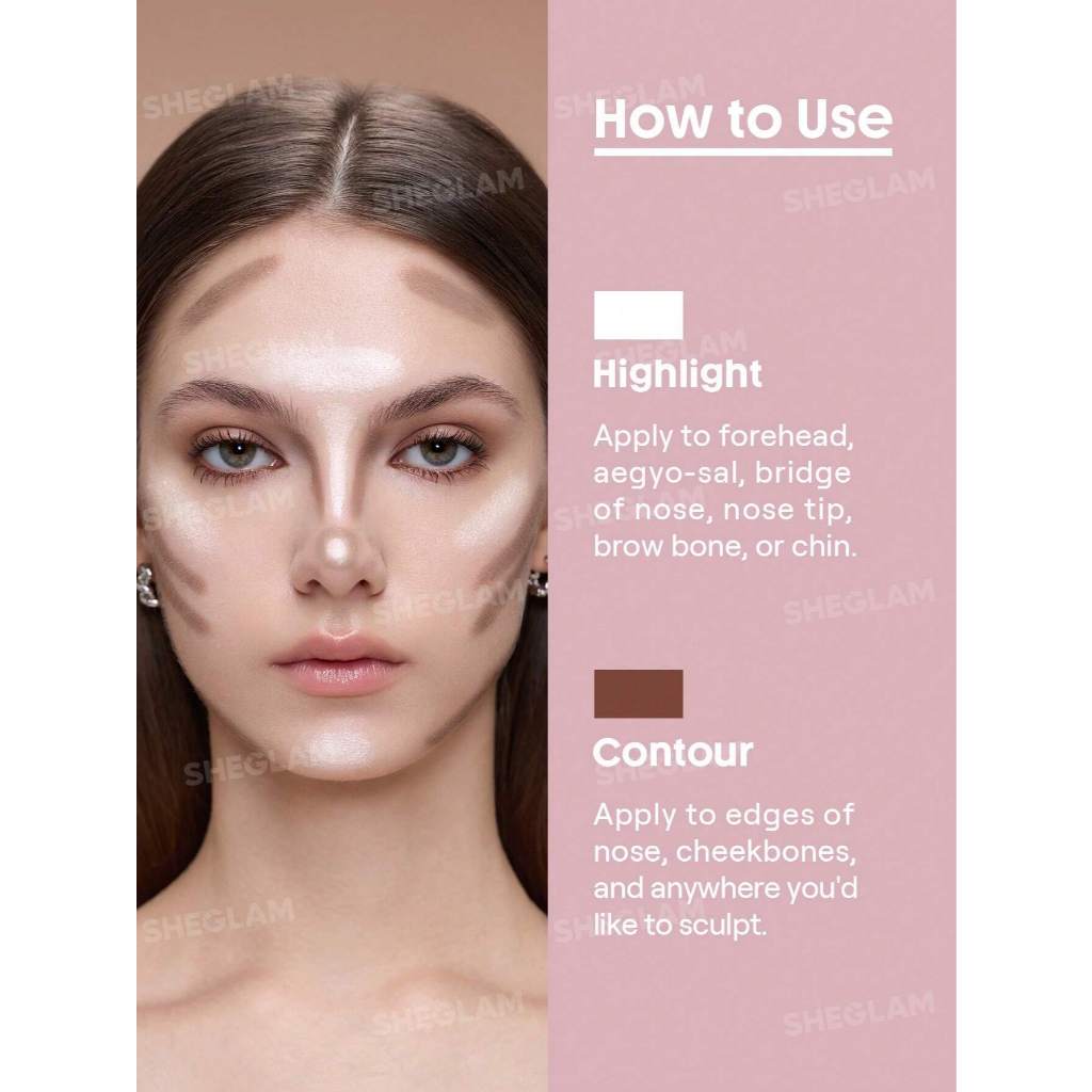 Bút Tạo Khối Mũi 2in1 SHEGLAM Contour & Highlight Tự Nhiên | BigBuy360 - bigbuy360.vn