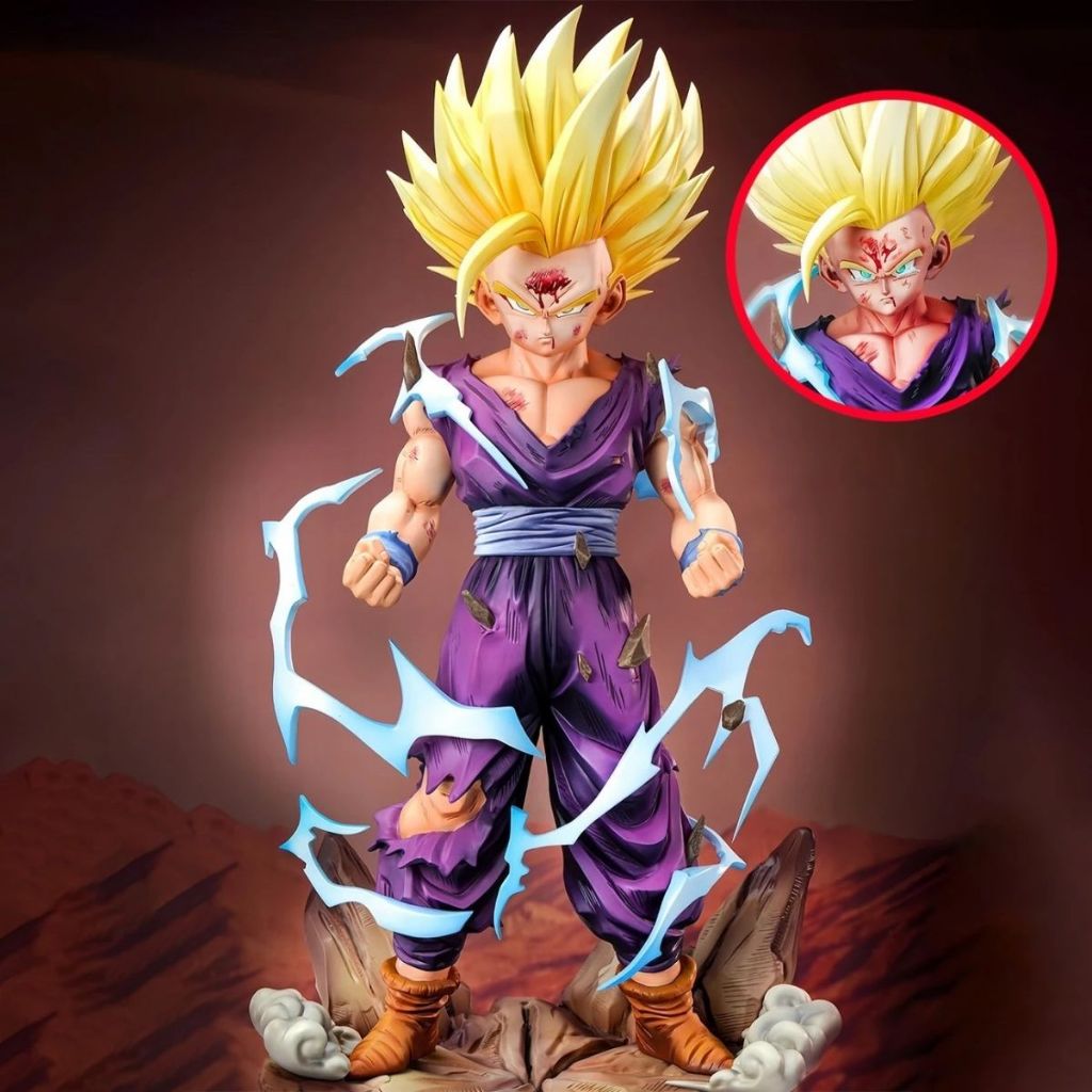 ⚡Dragon Ball Baozishan-Super Two Gohan Đồ trang trí mô hình Anime hai chiều⚡Quà tặng tượng búp bê Go