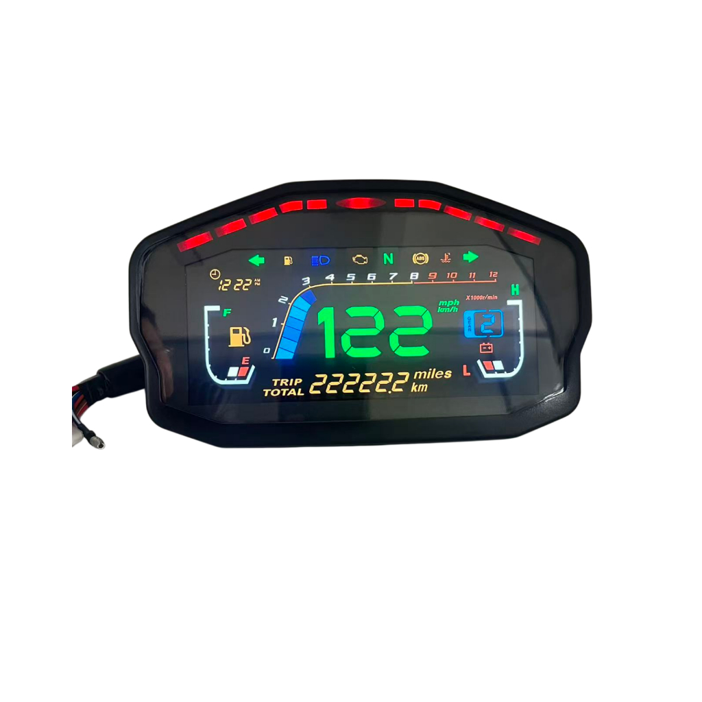Đa Năng Xe Máy Kỹ Thuật Số Bảng Điều Khiển LED Đồng Hồ Tốc Độ Đồng Hồ Đo Tốc Độ Đồng Hồ Đo Nhiên Liệ