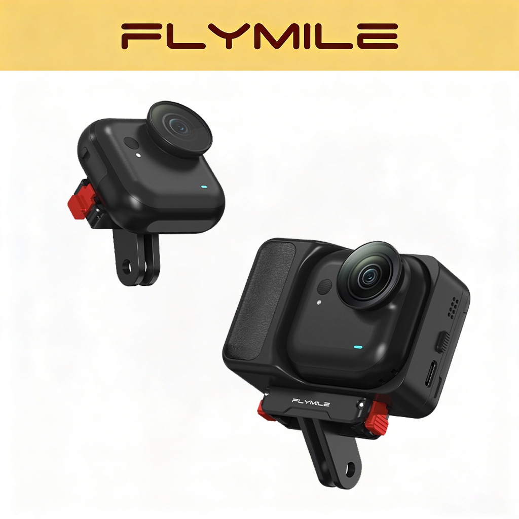 Flymile Từ Tính Phát Hành Nhanh Adapter Gắn Baes Cho Insta360 GO Ultra Đế Mở Rộng Chân Đế Có Thể Gập