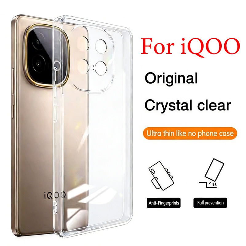 Ốp điện thoại trong suốt bảo vệ Cho VIVO iQOO 15 Ultra 15R 13 12 Neo 11 10 9 8 9s 7 Z11 Z10 Z9 Z9x T