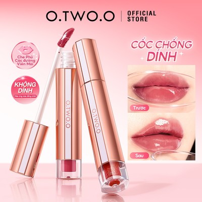 Son Bóng O.TWO.O Gương Bóng Căng Mọng Lâu Trôi Gương không Dính Bóng