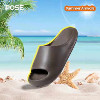 【Dép thư giãn】【Up to size 49】POSE Cloud Bounce Dép EVA Sục Vân Nhám Đế Cao Nhiều màu Chống ồn Giảm chấn Dép Đi Trong Nhà Quà Tặng Cho Bố Mẹ Bạn Bè Nam Nữ có đủ P15819S