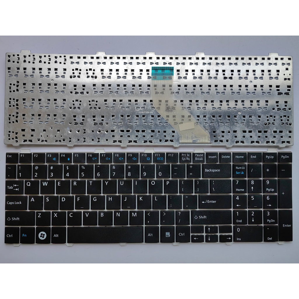 Bàn phím máy tính xách tay Bố trí US cho FUJITSU Lifebook AH531 NH751 A530 AH530 không điểm không có