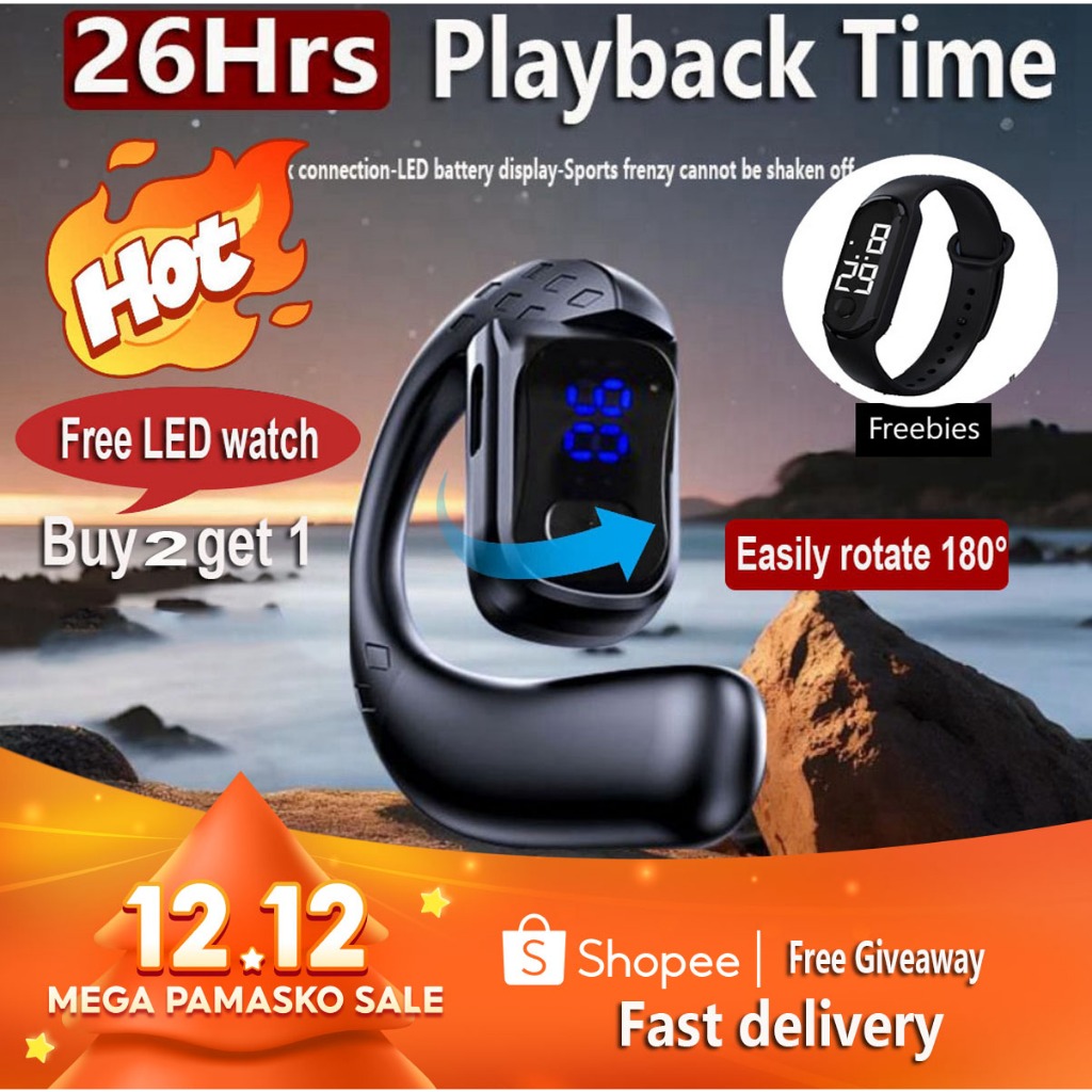 Tai nghe một XINRAN OWS Premium T30 Pro dành cho tai trái và phải, nghe âm thanh nổi âm trầm thật kh