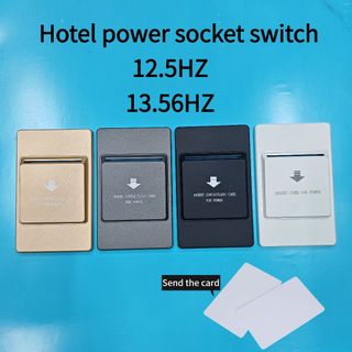 Công tắc nguồn thẻ cắm trong khách sạn hình chữ nhật