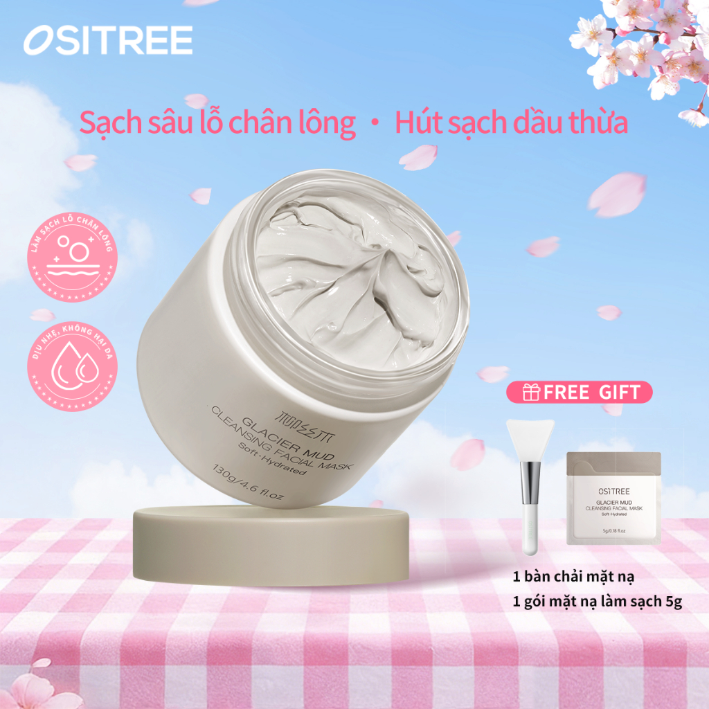 ositree Mặt Nạ Bùn Ositree Làm Sạch Sâu Dưỡng Ẩm 130g