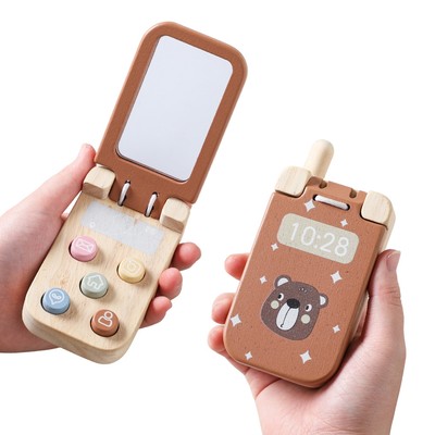 Đồ chơi giáo dục sớm cho bé Mô phỏng Làm cuộc gọi điện thoại Nhà chơi Trò vui nhộn Nhập vai Đồ chơi bằng gỗ