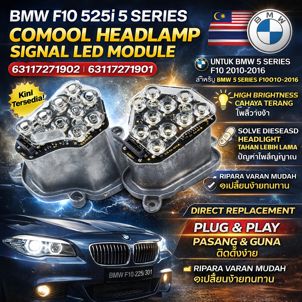 ĐÈN LED TÍN HIỆU ĐÈN ĐÈN BMW F10 525i 5 SERIES 63117271902 63117271901