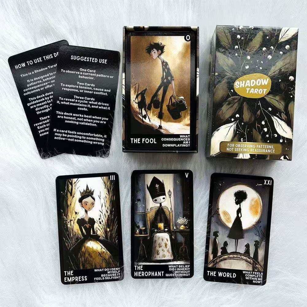 [Chính hãng] Heaven and Earth Cover 12X7CM Shadow Tarot English Board Game Card Game Shadow Tarot