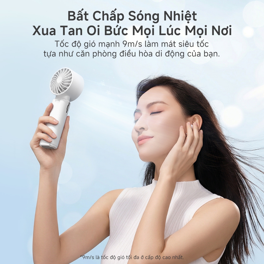 Simplus Quạt Làm Mát Blast Fold 100 Mức Gió Vô Cấp Lưu Lượng Gió Lớn Thời Gian Sử Dài Động Cơ Đồng Nguyên Chất 7500rpm Sạc Nhanh 2 Giờ Cổng Type-C DFSH023 | BigBuy360 - bigbuy360.vn