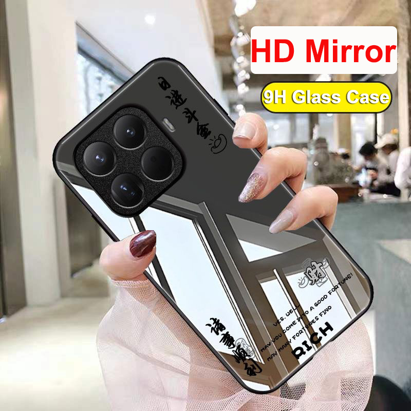 Dành Cho Xiaomi Mi 15T Pro Ốp Lưng Kính Cường Lực Cứng Ốp Lưng Xiaomi Mi 15T 5G Ốp lưng Xiaomi Mi 15