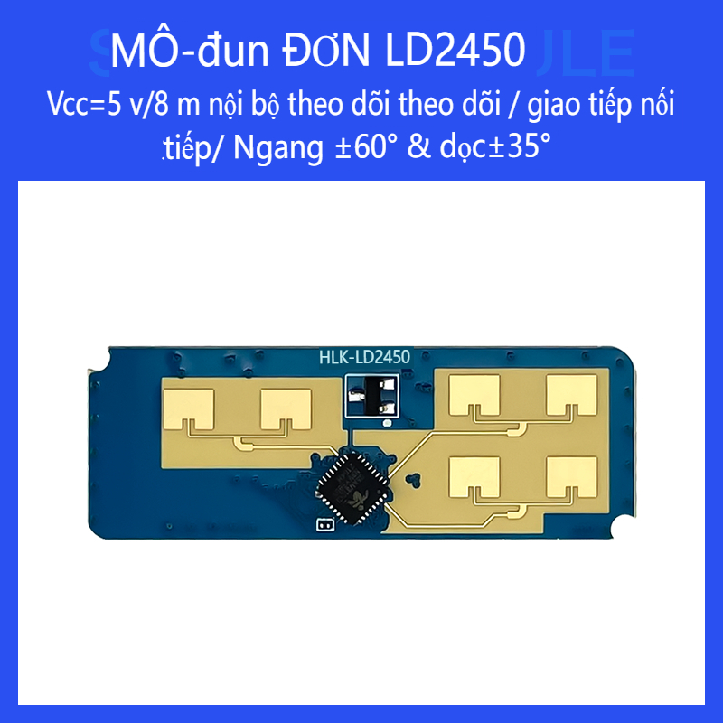 HLK-LD2450 DC5V 24Gmm Sóng Cơ Thể Người Theo Dõi Thể Thao Radar Mô Đun Cảm Biến LD2450 8m Khoảng Các