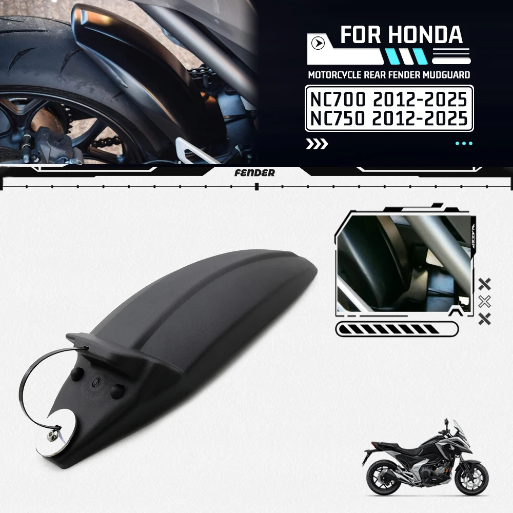 FENDER Chắn Bùn Phía Sau Chắn Bùn Bắn Bảo Vệ Cho Xe Honda NC700X NC700S NC750X NC750S 2012-2025