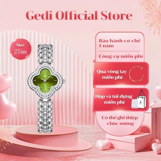 Đồng hồ nữ thạch anh chống thấm nước thiết kế thích hợp GEDI Four Leaf Clover 52137