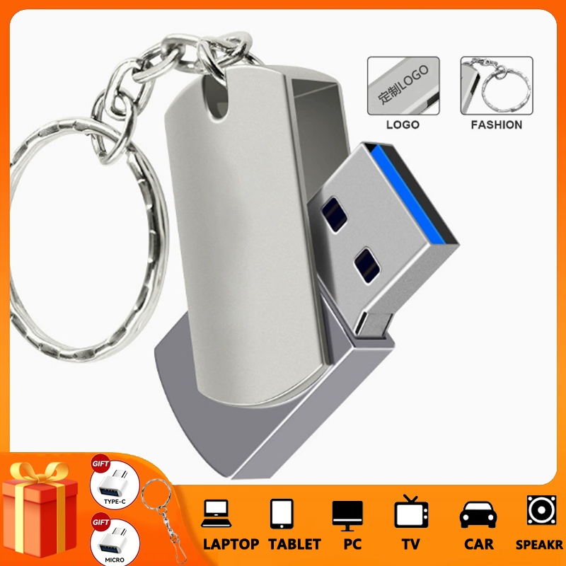 Ổ đĩa Flash tốc độ cao USB 3.0 + Bộ chuyển đổi TYPE-C, 360°Thiết kế xoay, 32GB / 64GB / 128GB / 256G
