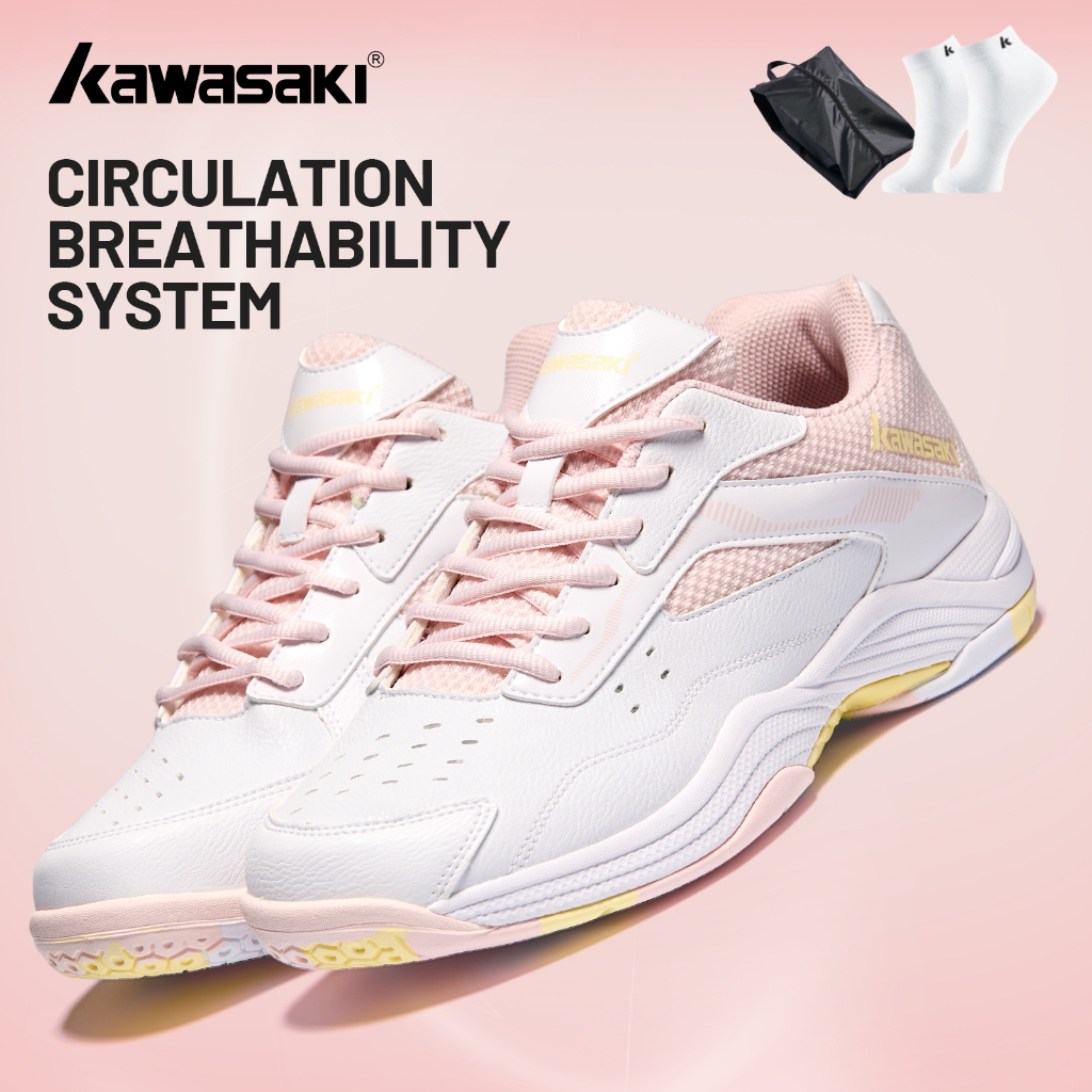 Giày Sneaker Kawasaki K-086 & B3324 & C32011 Giày Cầu Lông Thoáng Khí Chống Trơn Trượt Giày Tennis T