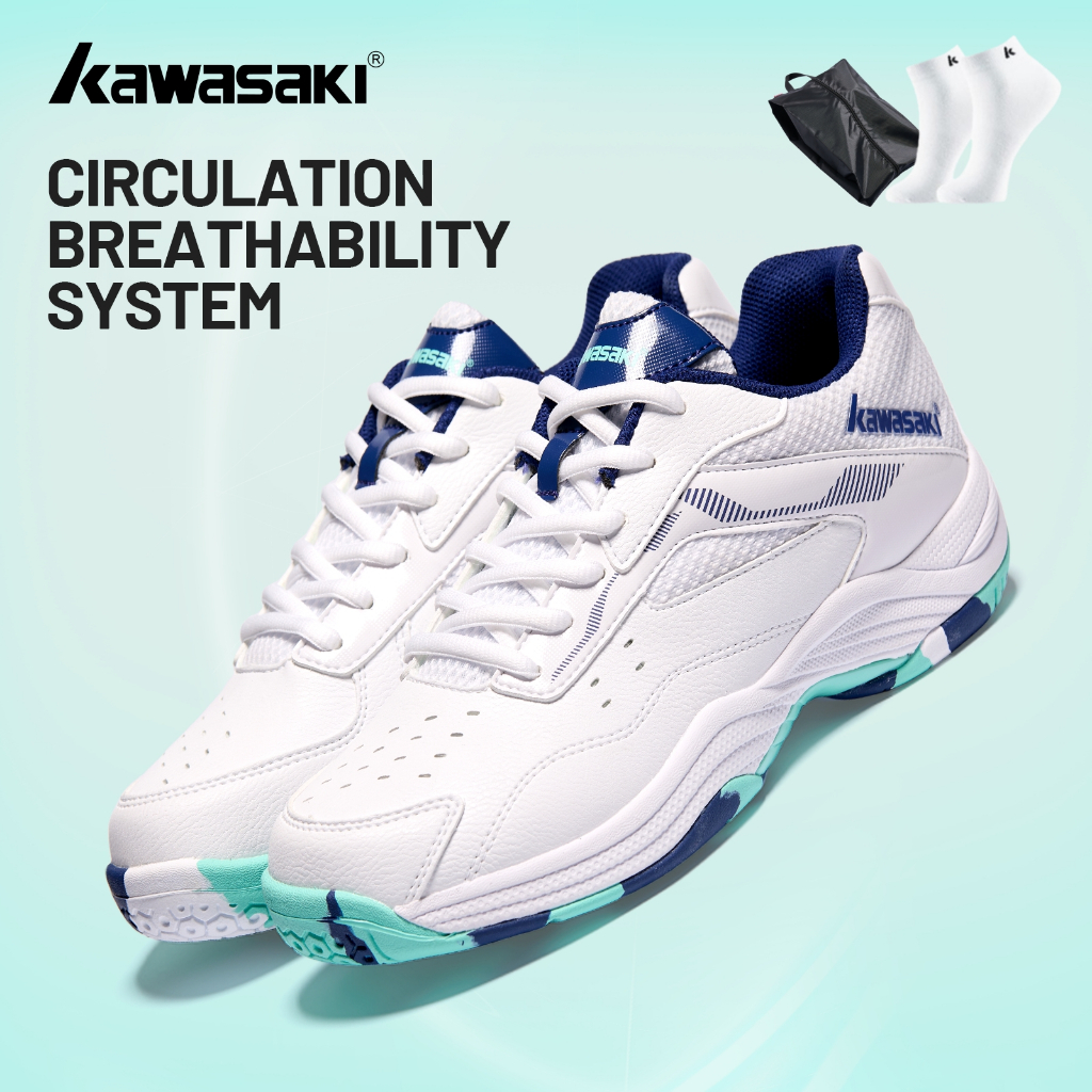 Giày Cầu Lông Kawasaki C32011 Giày Pickleball Nữ Và Nam Huấn Luyện Chuyên Nghiệp Chống Trơn Trượt Bề