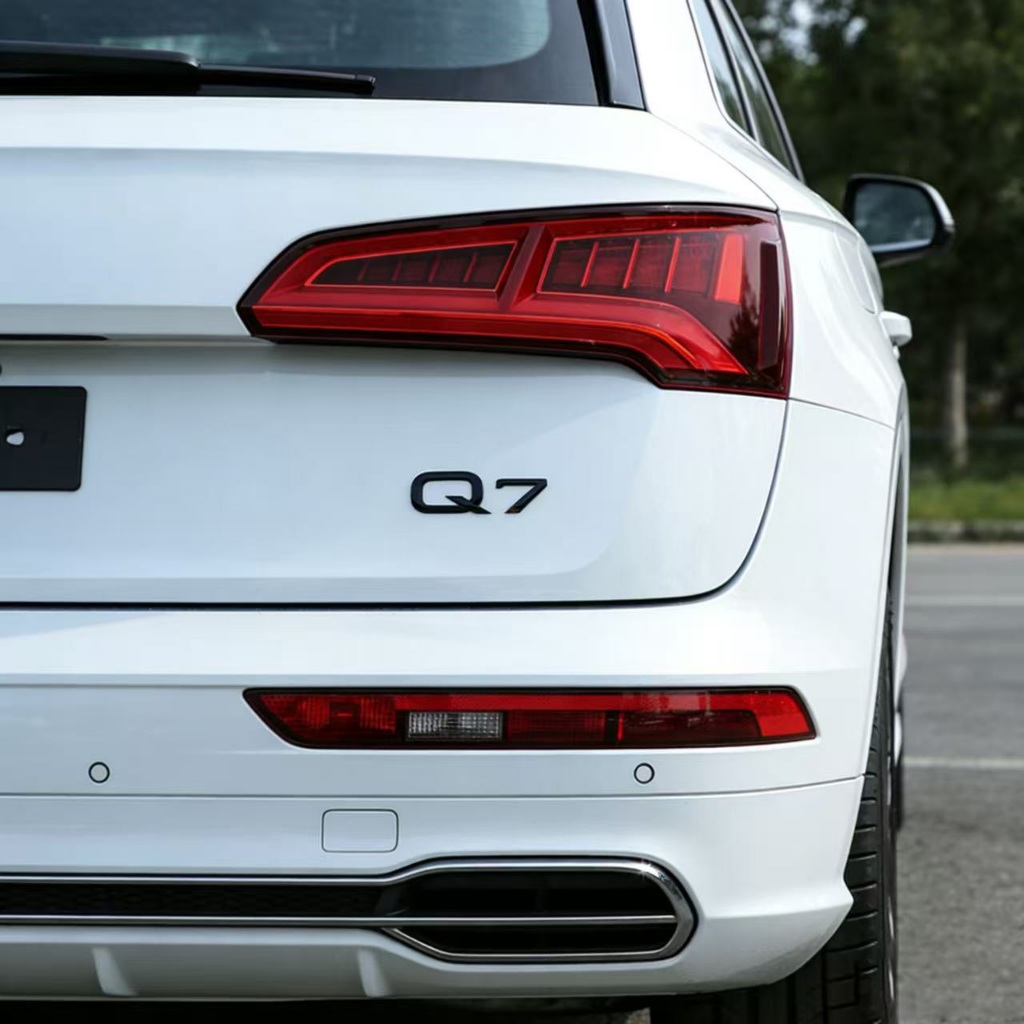1 x Kim Loại AUDI Q7 Logo Ô Tô Tự Động Xe Máy Miếng Dán Huy Hiệu Decal Q7 Logo Biểu Tượng Miếng Dán