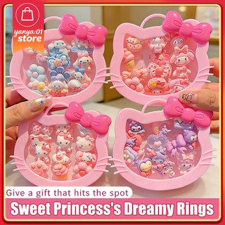 Nhẫn Kuromi Dễ Thương Cho Trẻ Em, Quà Tặng Sinh Nhật Bé Gái, Hoạt Hình Chất Lượng Cao Phụ Kiện Thời Trang Nhẫn Ngón Tay Trang Sức