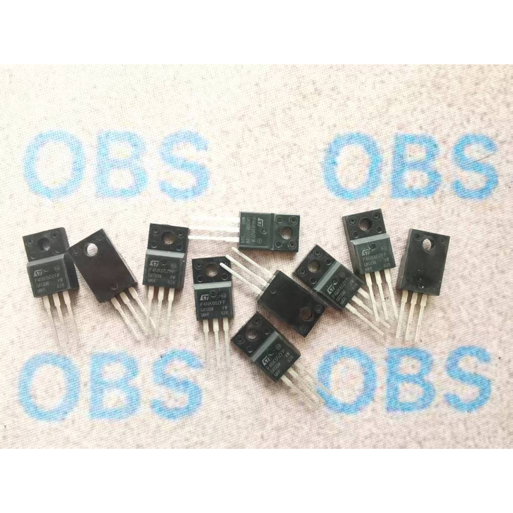 ((10 Cái) P4NK60ZFP Ống hiệu ứng trường STP4NK60ZFP hoàn toàn mới TO-220F 4A 600V 4NK60
